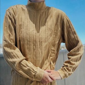 Vintage Perry Ellis Unisex Yellow Turtle Neck size M